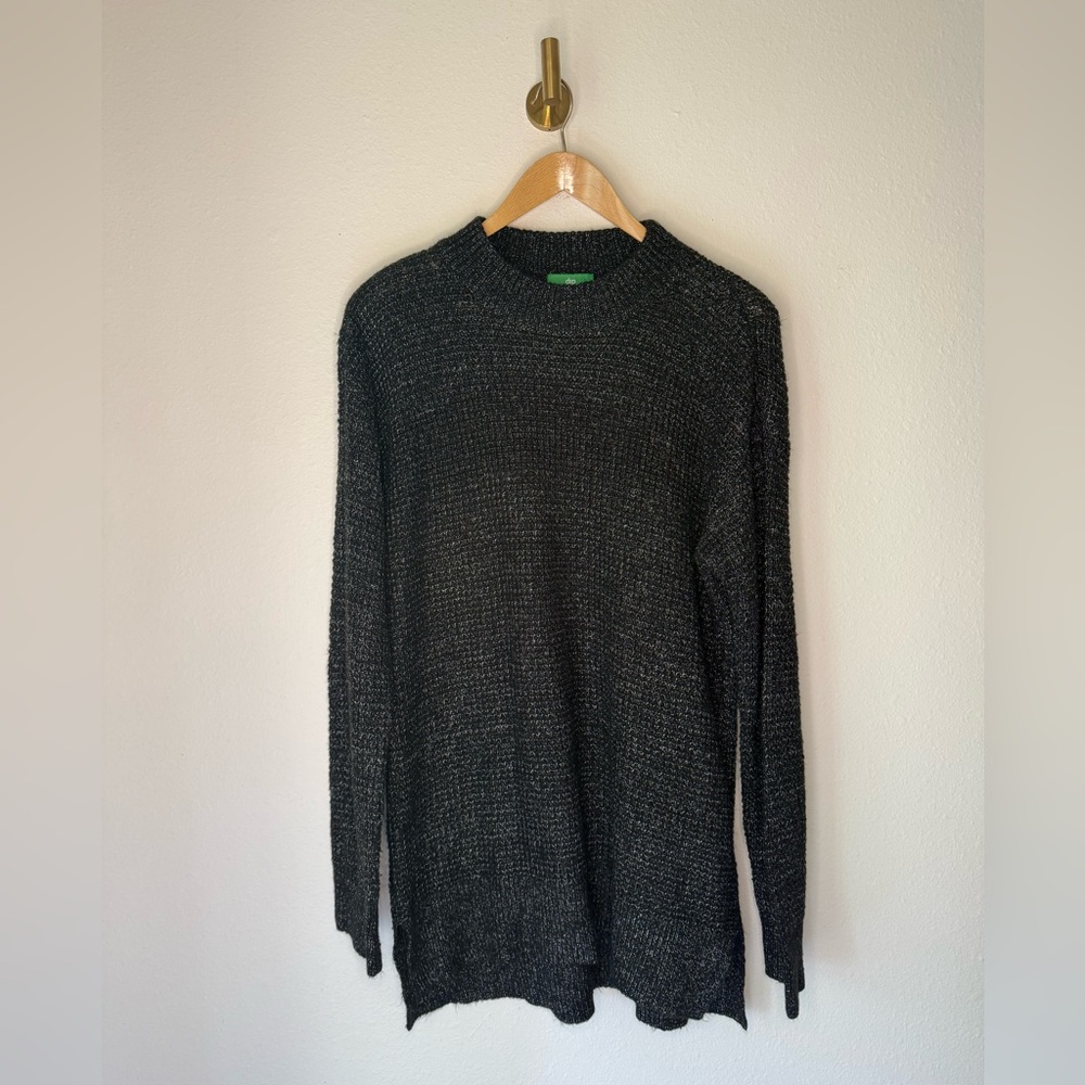 Dip Black & Gray Knit Sweater Long Length size L